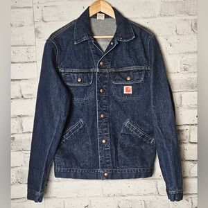 Vintage 70’s GWG Dark Wash Jean Denim Jacket Snap Buttons